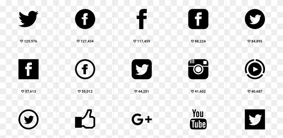Social Icons White Instagram, Text, Symbol, Alphabet, Number Free Png