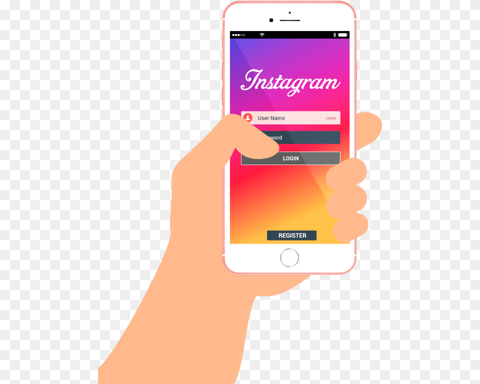 Social Instagram Mobil Vector, Electronics, Mobile Phone, Phone Free Transparent Png