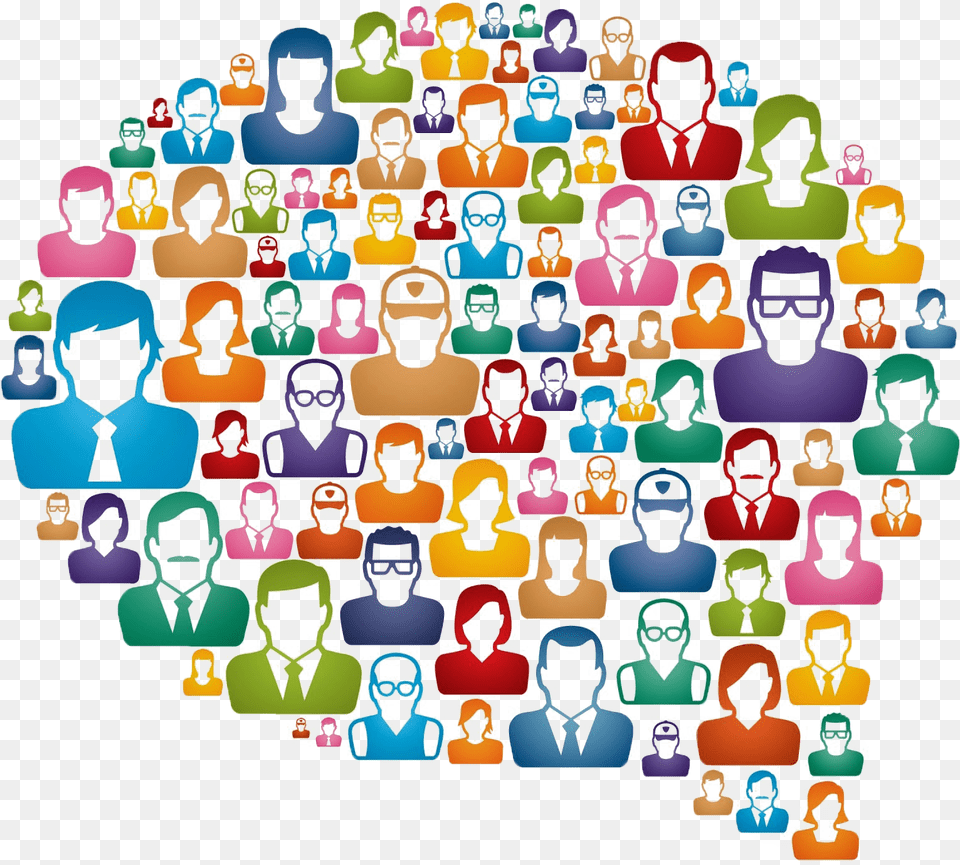 Social Interaction Vector Social Media Community, Art, Collage, Person, Adult Free Png