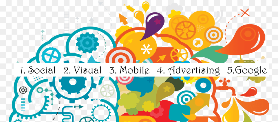 Social Media Amp Digital Marketing Trends For Creativity, Art, Floral Design, Graphics, Pattern Free Png Download