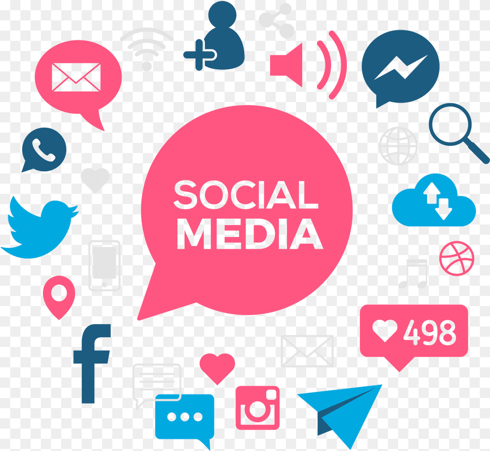 Social Media Background Image Social Media Marketing Logo, Art Free Png Download