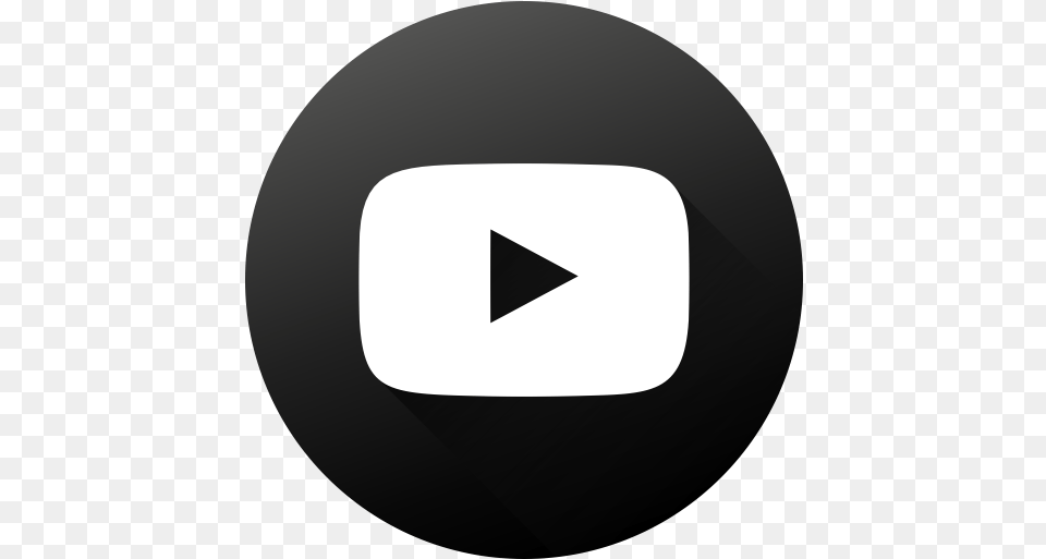 Social Media Black White High Quality Youtube Circle Logo Youtube Icon, Triangle Free Transparent Png