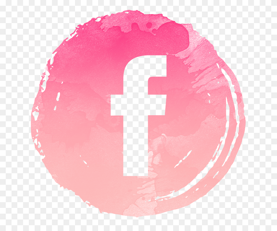 Social Media Buttons Girly Pink Transparent Twitter Facebook Pink Logo, First Aid, Text Png Image