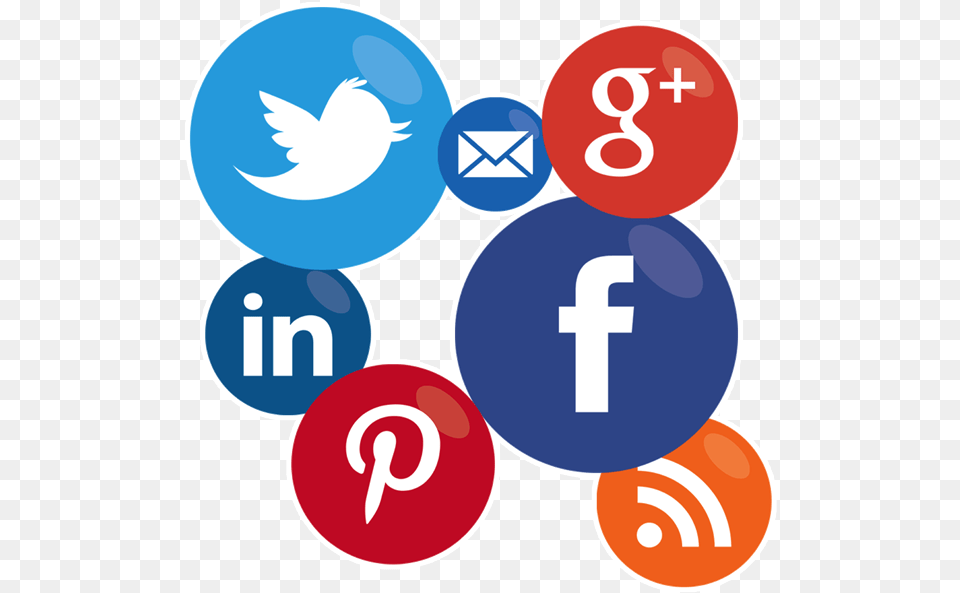 Social Media Circle, Symbol, Number, Text, Sign Png