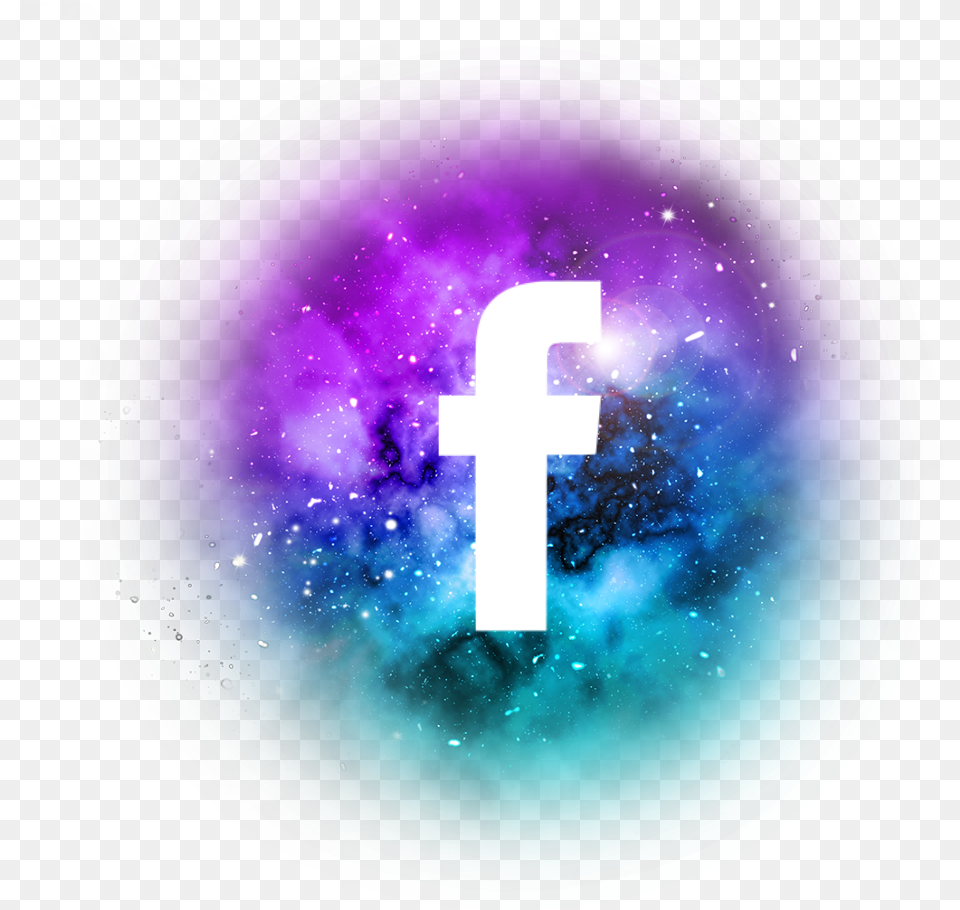 Social Media Galaxy Icons Facebook Logo In Galaxy, Purple, Sphere, Helmet, Soccer Ball Free Png Download