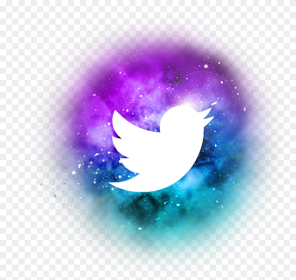 Social Media Galaxy Icons Transparent Galaxy Twitter Logo, Purple, Sphere, Accessories, Helmet Png Image