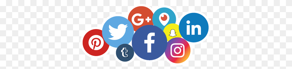 Social Media Icon Collage, Logo, Text, Symbol, Device Png Image