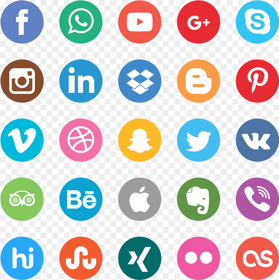 Social Media Icon Vector Graphic Set Social Media Platforms, Text, Number, Symbol Png Image