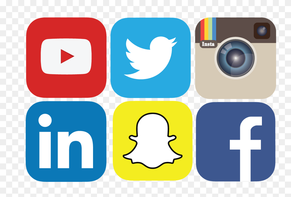 Social Media Icons, Electronics, Photography, Text Free Png Download