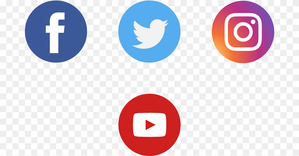 Social Media Icons 4 Social Media Icons, Symbol, Logo, Text Png Image