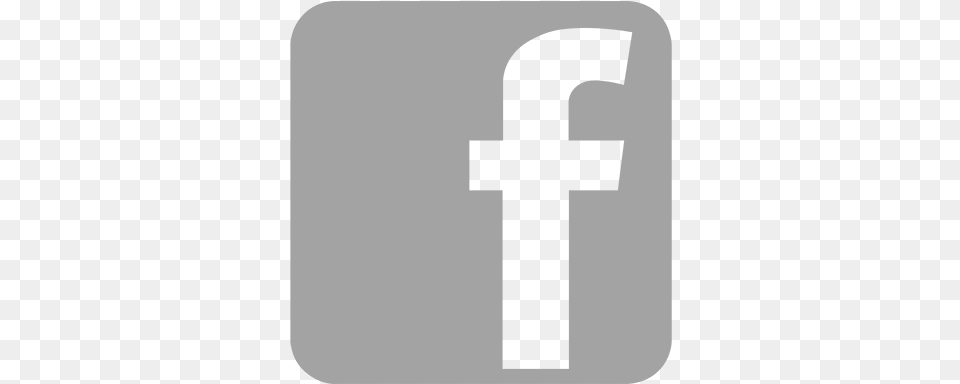 Social Media Icons Facebook Grey Copy Grey Facebook Icon, Symbol, Text, Number, Cross Png