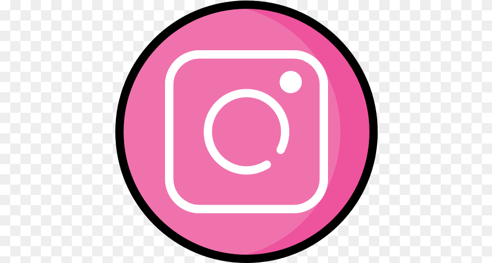 Social Media Icons Instagram Svg Pink, Disk Free Png