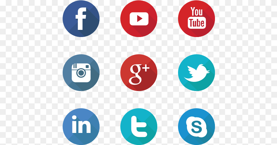 Social Media Icons Round, Number, Symbol, Text, Dynamite Free Png Download