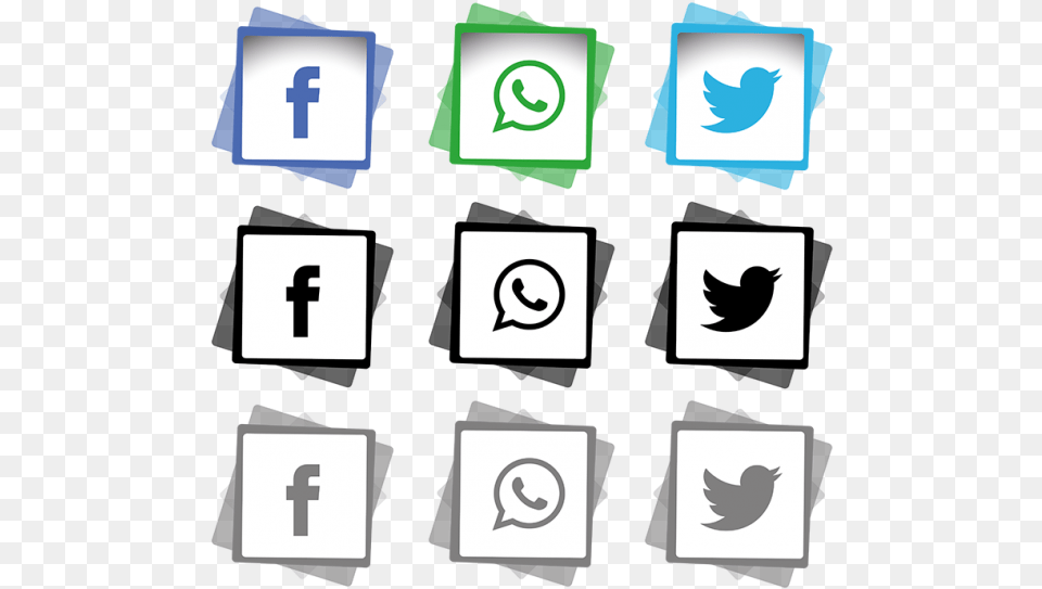 Social Media Icons Set And Vector Line, Person, Text, Animal, Bird Free Transparent Png