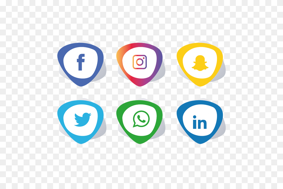 Social Media Icons Set Facebook Instagram Whatsapp Social, Guitar, Musical Instrument, First Aid, Plectrum Free Png
