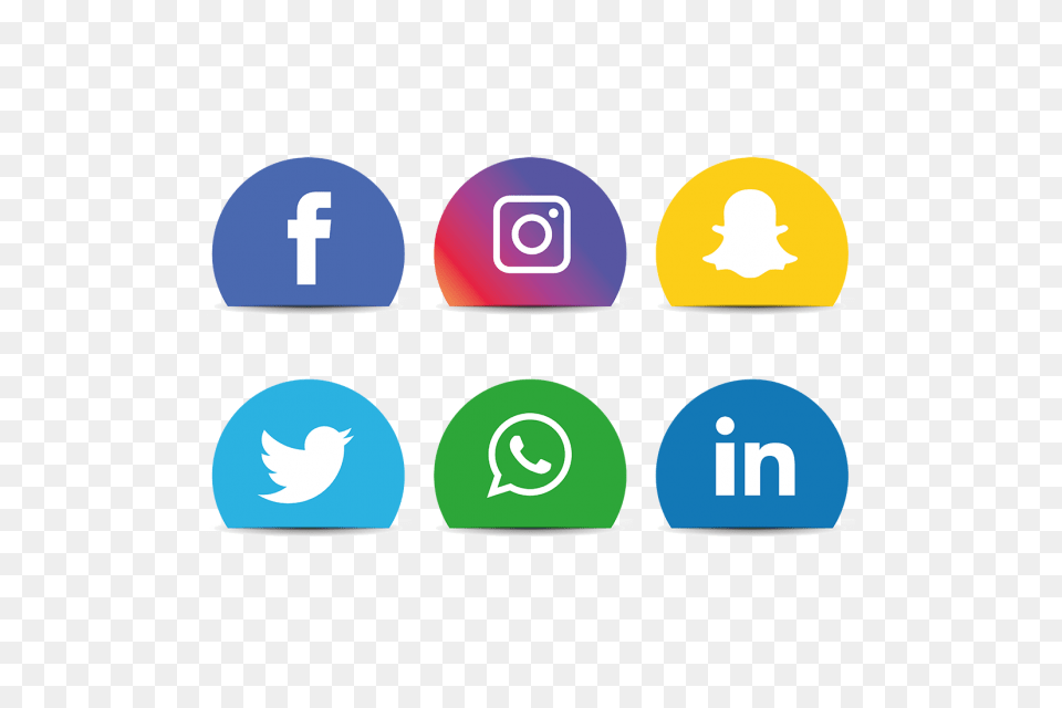 Social Media Icons Set Facebook Instagram Whatsapp Social, Cap, Clothing, Hat, Swimwear Png Image