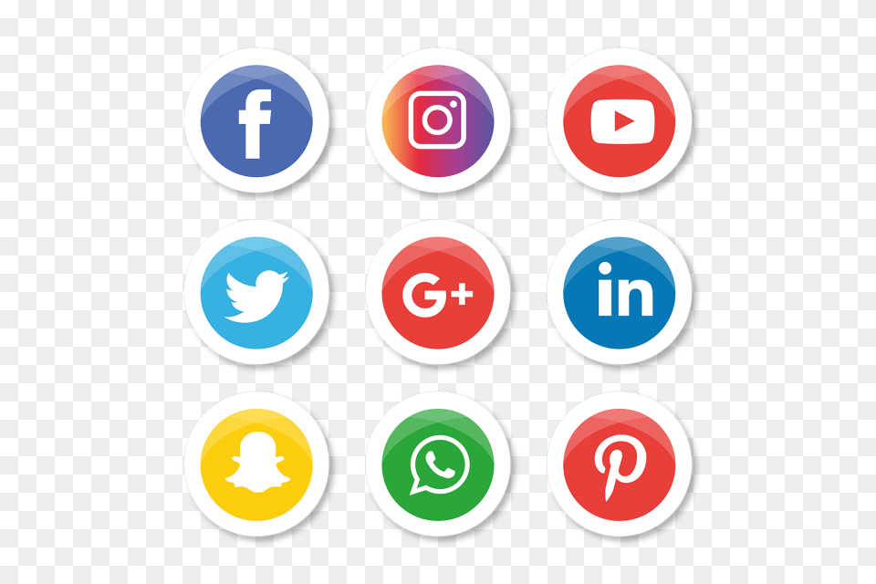 Social Media Icons Set Logo Vector Illustrator Social Media, Symbol, Text, Number, First Aid Free Transparent Png