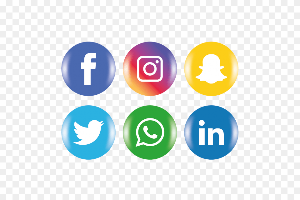 Social Media Icons Set Social Media Icon And Vector, Logo, Text Free Png