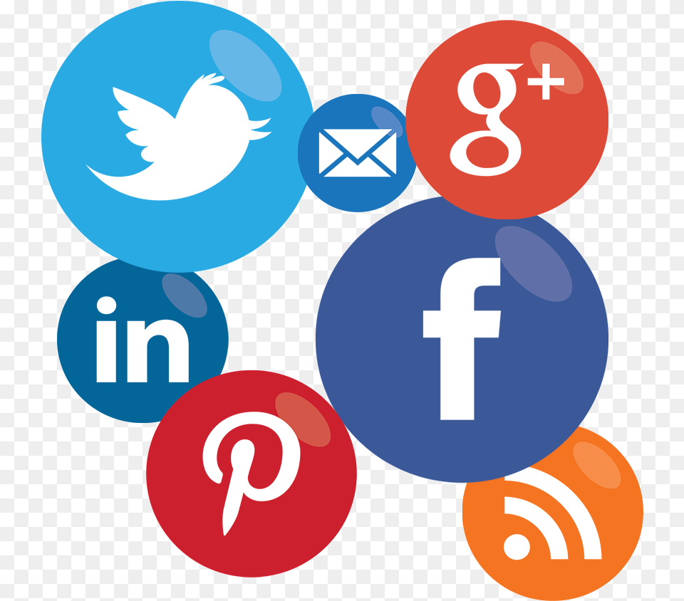 Social Media Icons Social Media News Icon, Symbol, Number, Text Png Image