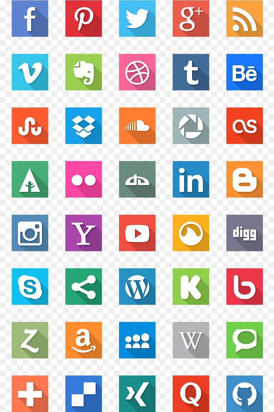 Social Media Icons With Hover Effect Social Media Logo Flat, Scoreboard, Text, Alphabet Png