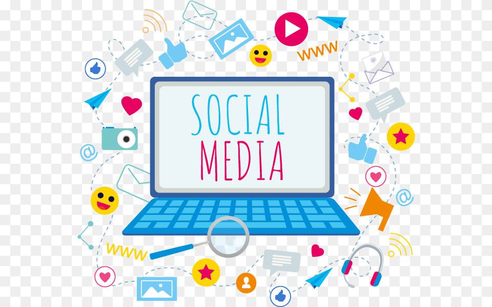 Social Media Illustration, Computer, Electronics, Laptop, Pc Png