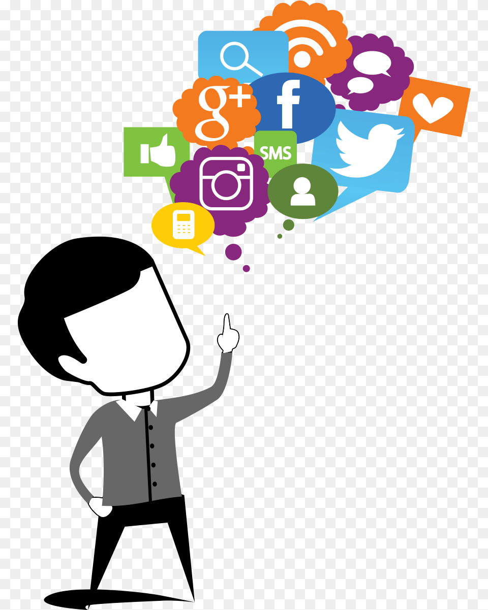 Social Media Image2 Clipart Social Media, People, Person, Art, Graphics Png