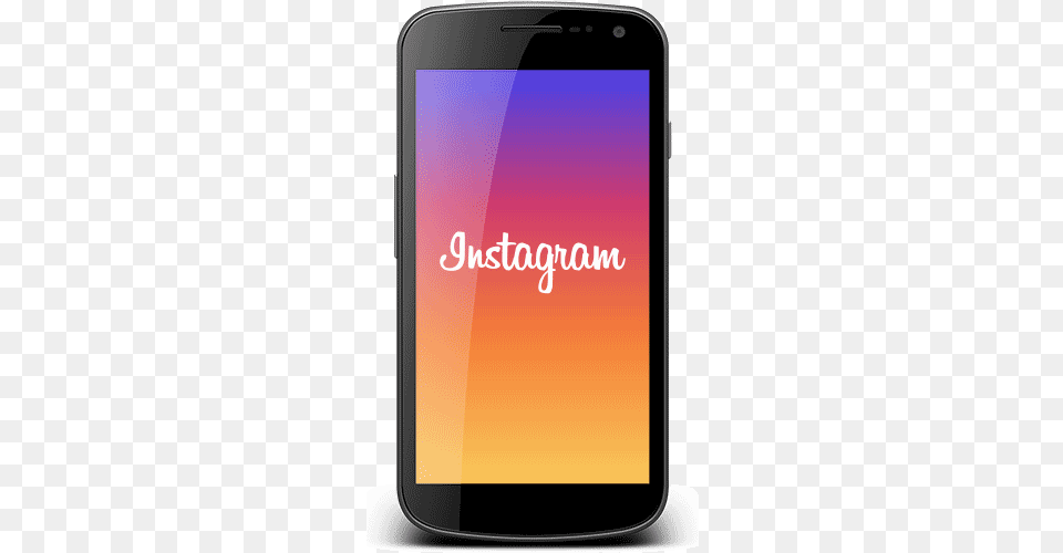 Social Media Instagram Logo On Phone, Electronics, Mobile Phone Png