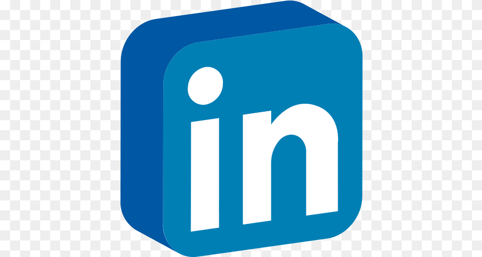 Social Media Linkedin Icon Isometric, Text, First Aid Free Png Download