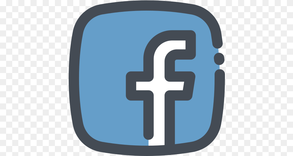Social Media Logo Facebook Free Icon Of Facebook Icon Free, Cushion, Home Decor Png Image