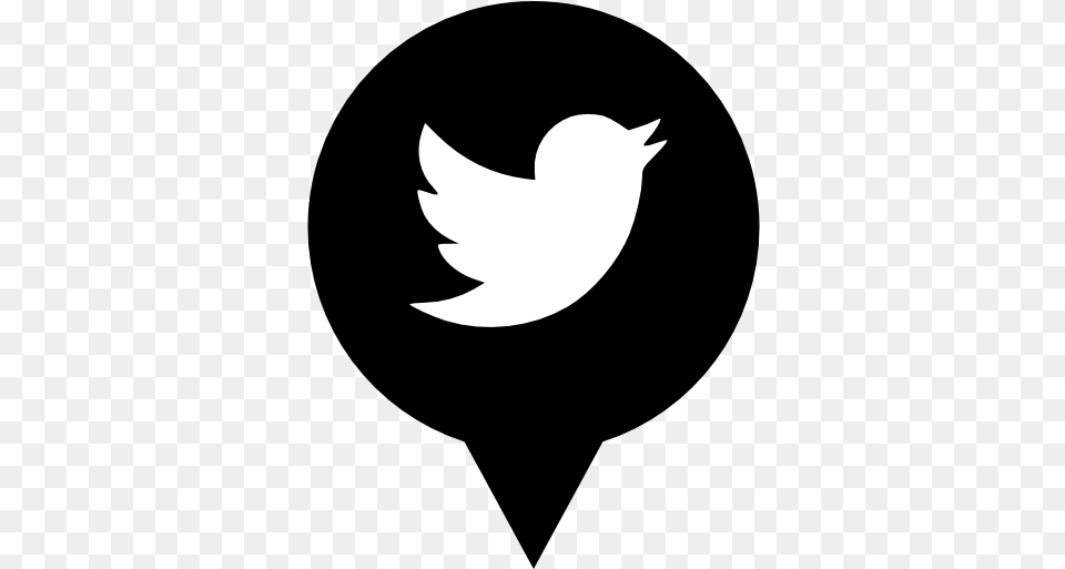 Social Media Logo Twitter Icon Black App Icons Aesthetic, Silhouette, Stencil, Astronomy, Moon Free Png
