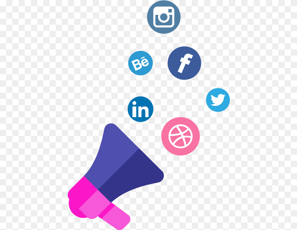 Social Media Marketing Illustration Dribbble, Purple, First Aid, Electronics Png Image