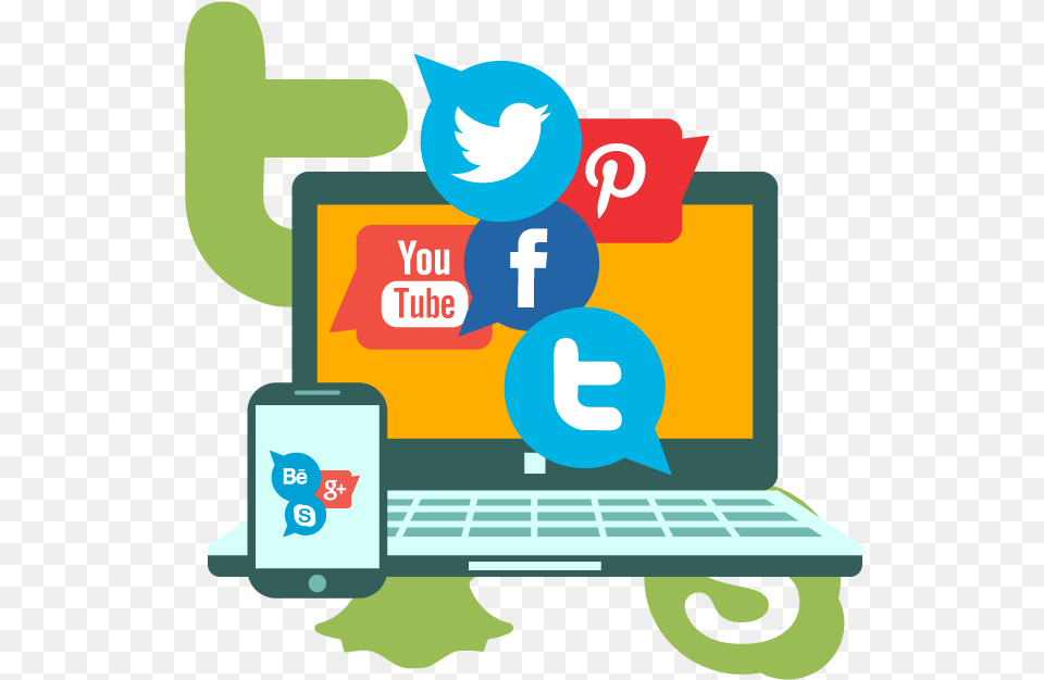 Social Media Marketing Logo, Computer, Pc, Laptop, Electronics Png Image