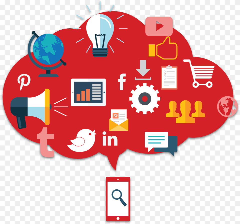 Social Media Marketing Social Media Marketing Red, Art, Balloon, Dynamite, Weapon Free Png