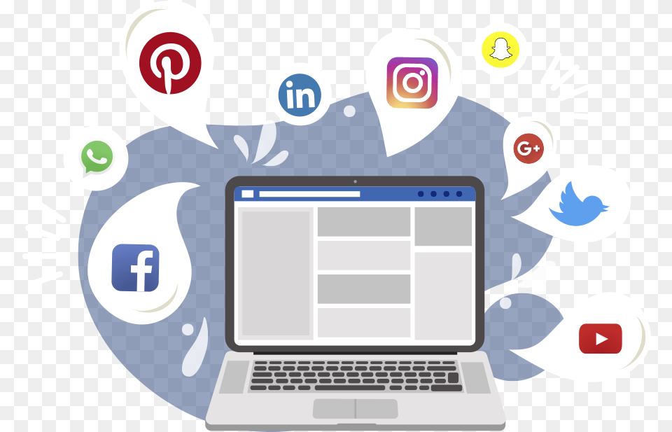 Social Media Marketing Strategy, Computer, Electronics, Laptop, Pc Free Png