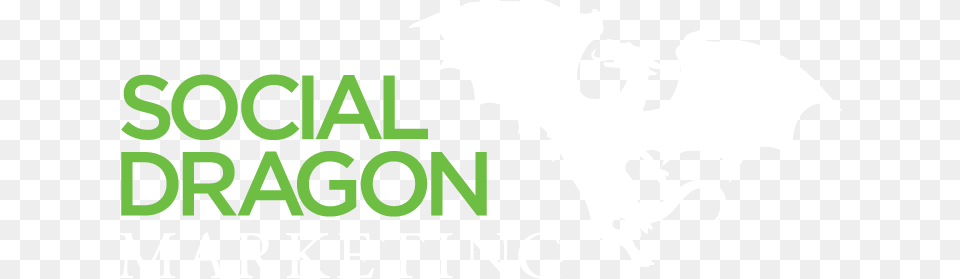 Social Media Marketing White Dragon Logo, Green, Text, Grass, Plant Free Png Download