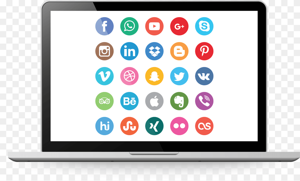 Social Media Platform Icons, Computer, Electronics, Screen, Pc Png Image