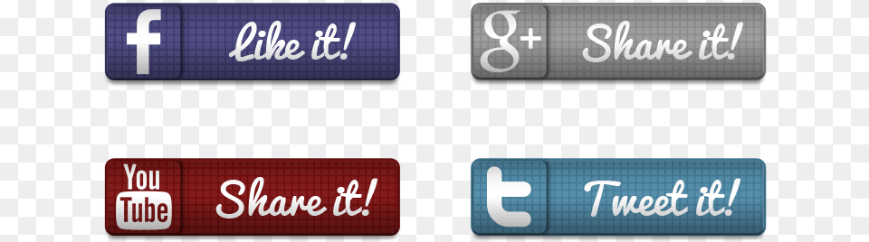Social Media Sharing Buttons Vector And Youtube, Text Free Png Download