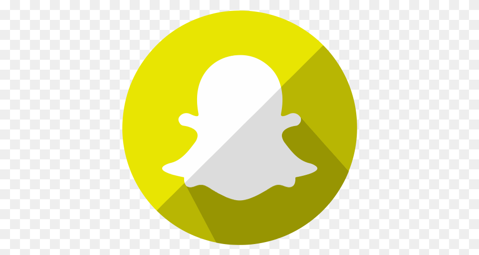 Social Media Snapchat Gold Icon, Logo, Disk, Lighting Png Image