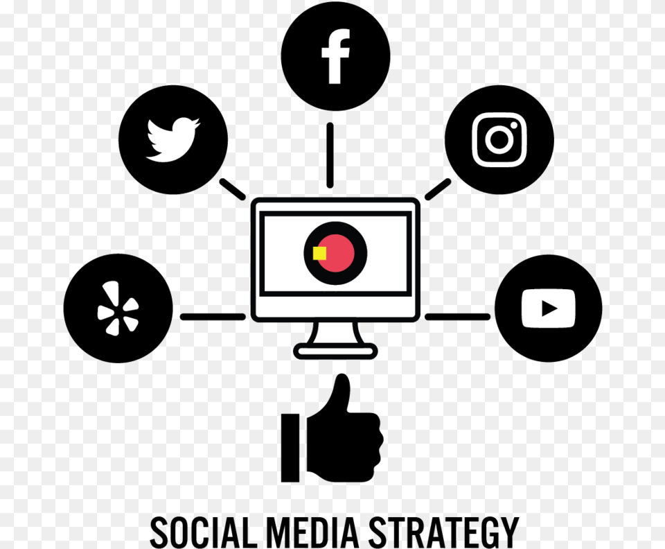 Social Media Strategy Icon Circle, Light, Traffic Light, Electronics Free Png Download