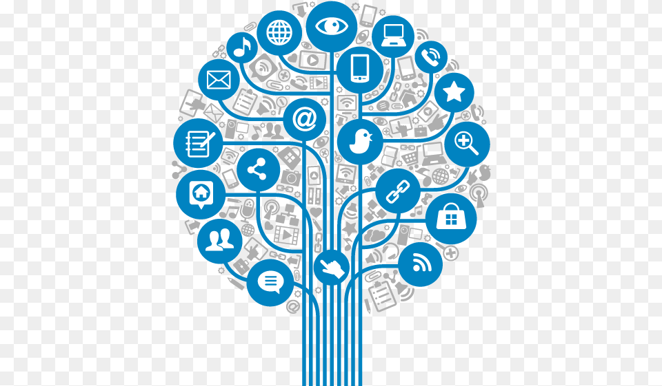 Social Media Tree, Art Free Png