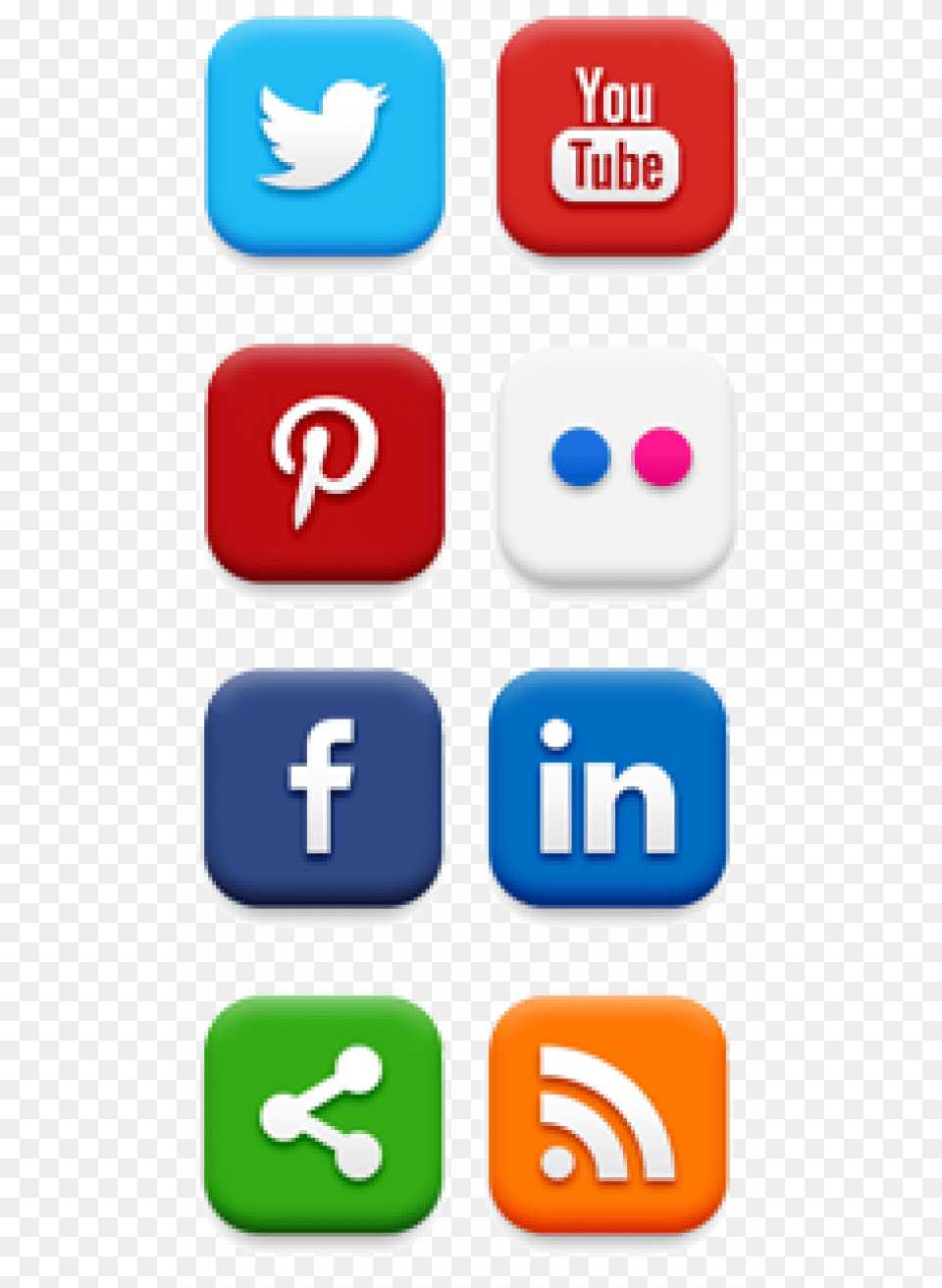 Social Media Vertical Icons Social Media Vertical, Text, Device, Grass, Lawn Free Png Download