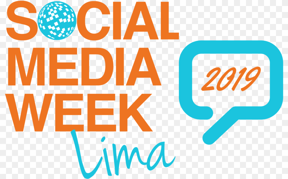 Social Media Week Logo Blue Graphic Design, Smoke Pipe, Text Free Png