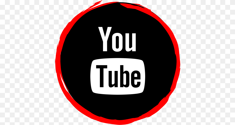 Social Media Youtube Logo Circle, Sticker, Sign, Symbol Free Png