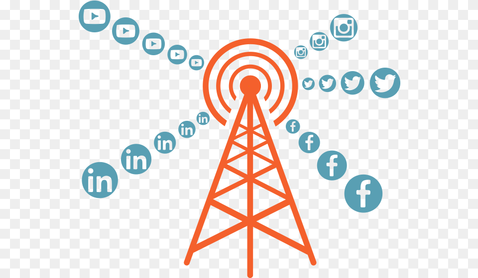 Social Medial Planning For Your Business Cell Tower Base Station Icon, Cable, Power Lines, Electric Transmission Tower Png Image