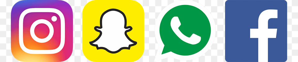 Social Networks Logos Facebook Twitter Instagram Snapchat Logo, Symbol, Text Free Png Download