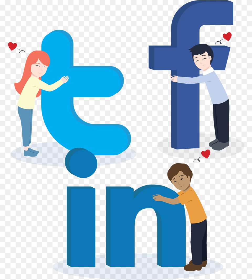 Social Recruiting Cartoon Logo Of Social Networks, Adult, Person, Male, Female Free Png