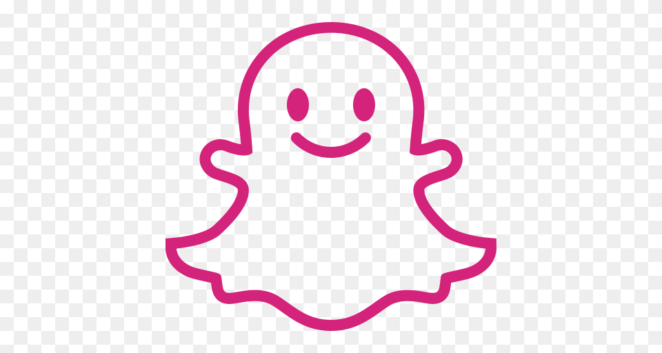 Social Snapchat Outl Snapchat Icon With And Vector Format, Sticker, Purple, Food, Sweets Png Image