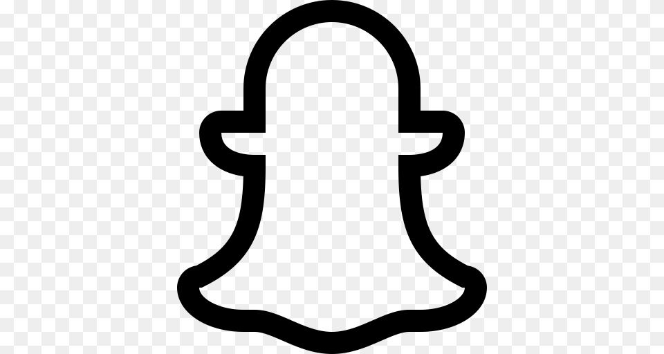 Social Snapchat Snapchat Icon With And Vector Format For, Gray Png Image