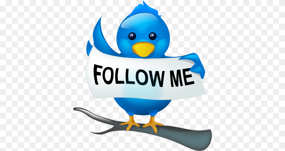 Social Twitter Bird Tweet Me Media Logo Follow Follow Me Sign Clipart, Animal, Beak, Nature, Outdoors Png Image