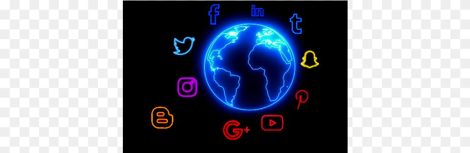 Social World Neon Social World Picsart, Astronomy, Outer Space, Planet, Globe Free Transparent Png
